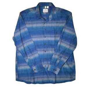 HAUPT Germany Button Down Dress Shirt Men's Blue Size XL